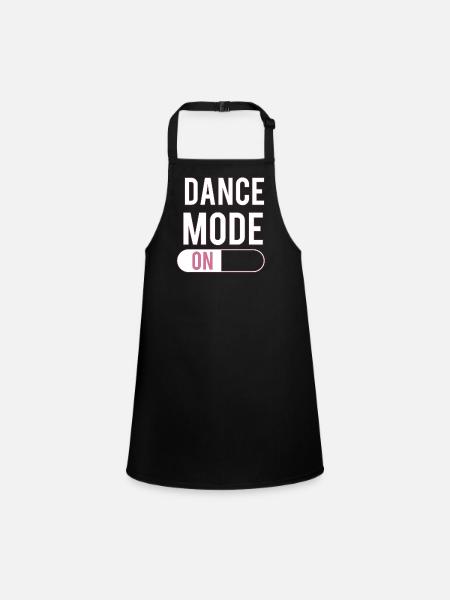 Dance - Children's Apron - black - Front