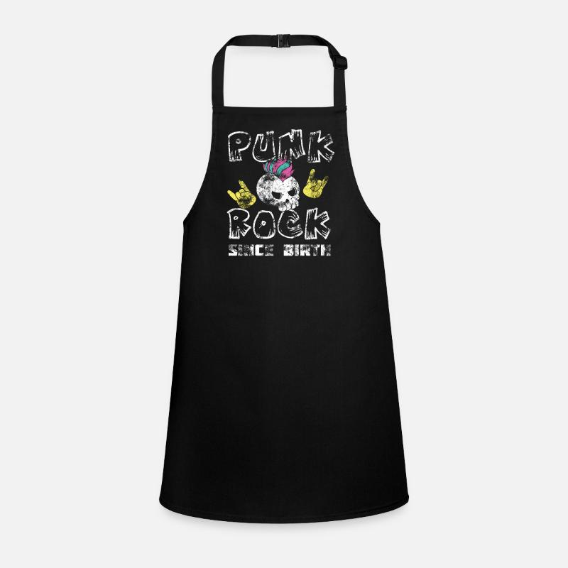 Punk rock punk punker musique rétro punks Tablier Enfant