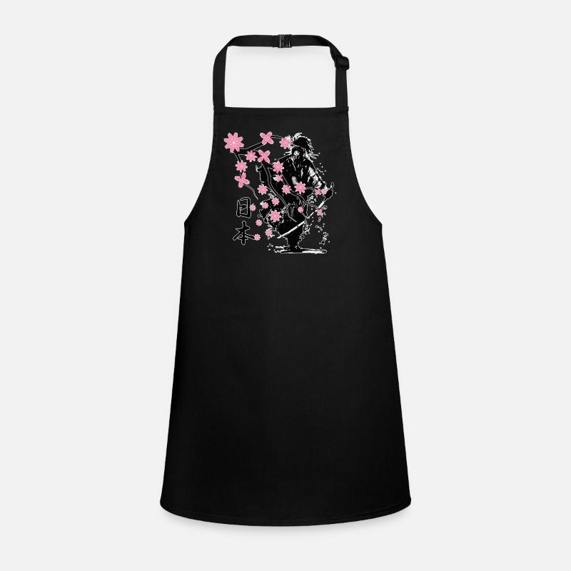 samurai warrior sakura flower style Children's Apron