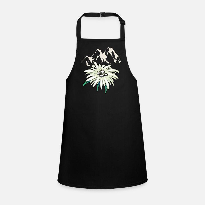 Mountains mountains peaks Edelweiß Blume Tirol Children's Apron