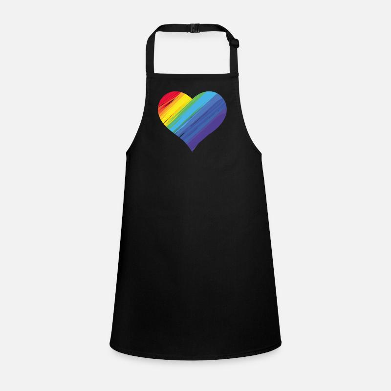 Coeur arc-en-ciel Tablier Enfant