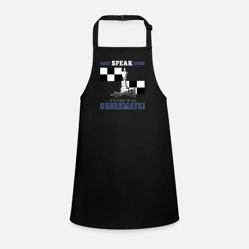 Schach, Schach Schachmatt, Schach Schachfiguren Schürze für Kinder