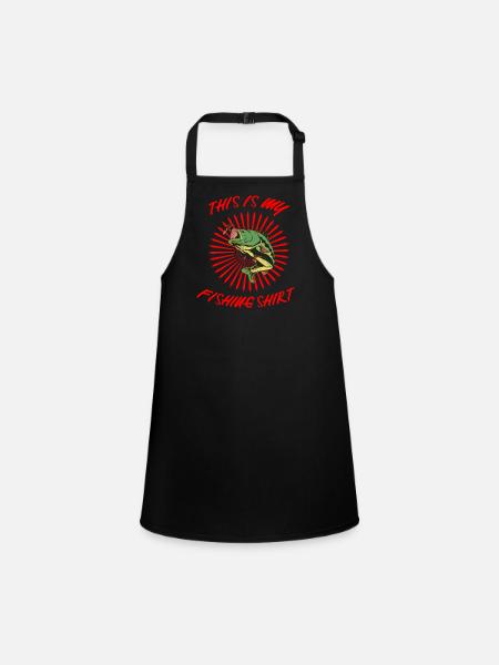 fishing - Children's Apron - black - Front