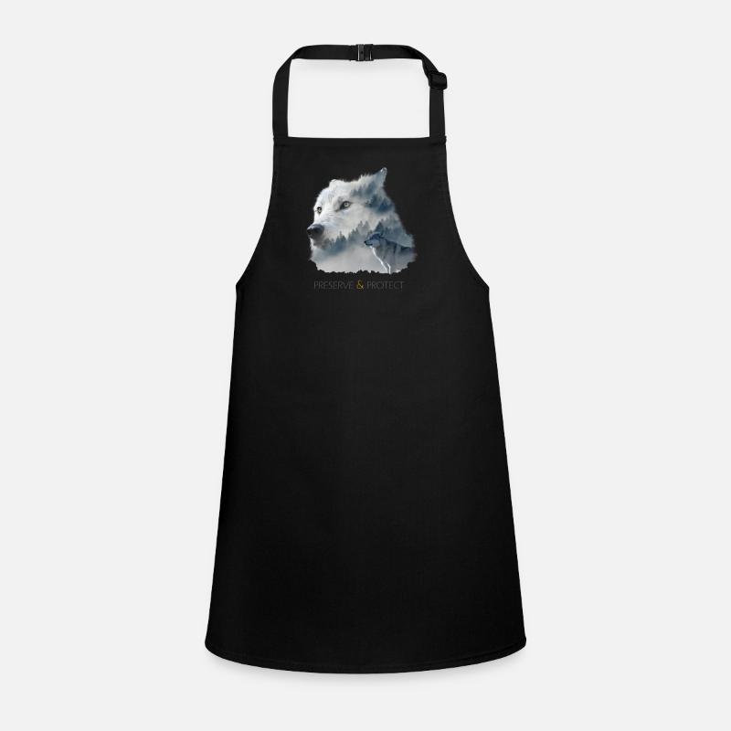 Harz Style -Preserve & Protect - Protection de l'environnement Wolf Tablier Enfant