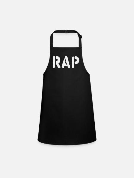 Beats und Reime: Rap Musik - Schürze für Kinder - Schwarz - Vorne