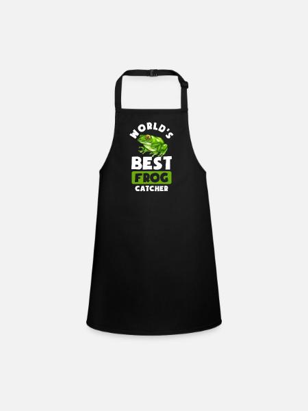 Best Frog Catcher - Schürze für Kinder - Schwarz - Vorne