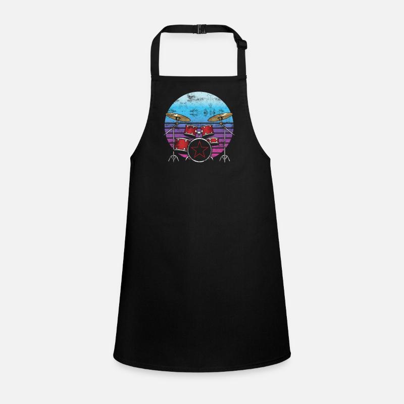 Drummer drums drummer drum sticks music Children's Apron