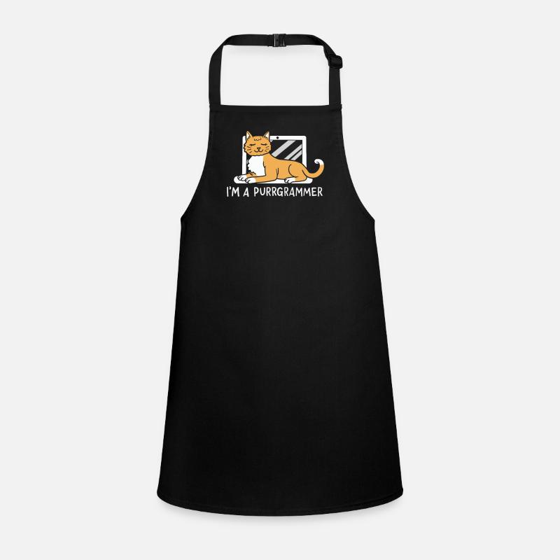 I'm A Purrgrammer For Computer Programmer Children's Apron