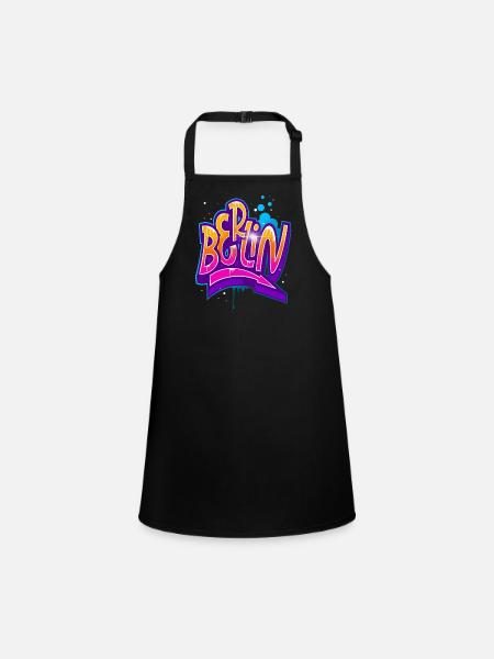 Berlin graffiti - Children's Apron - black - Front