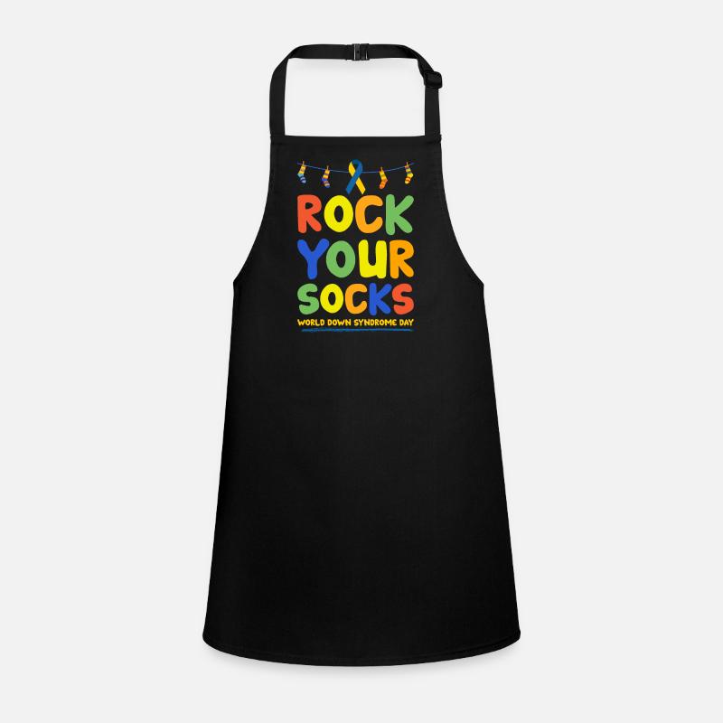 Down syndrome sock gift Children's Apron
