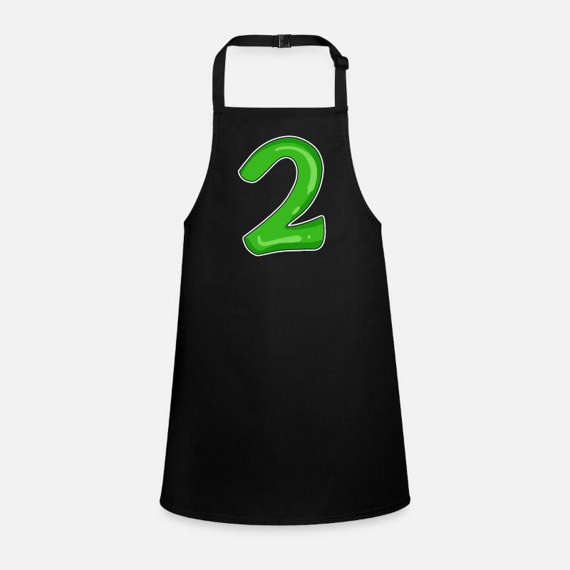 Numéro 2 vert Tablier Enfant