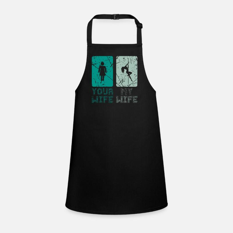 Pole dance wife Children's Apron