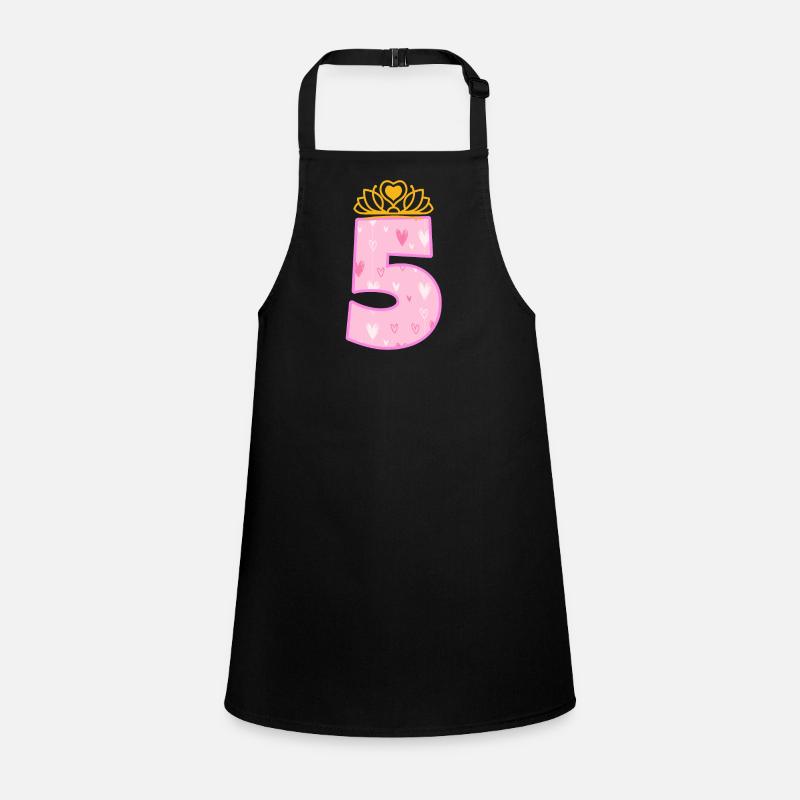 5 Princess 5th Birthday Girl Five Children's Apron