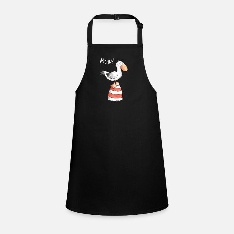 Moin Möwe I Nordsee Urlaub Geschenk Schürze für Kinder
