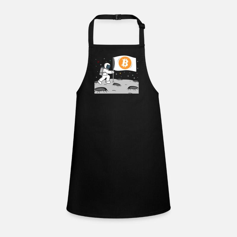 Astronaut Bitcoin Lune BTC Tablier Enfant