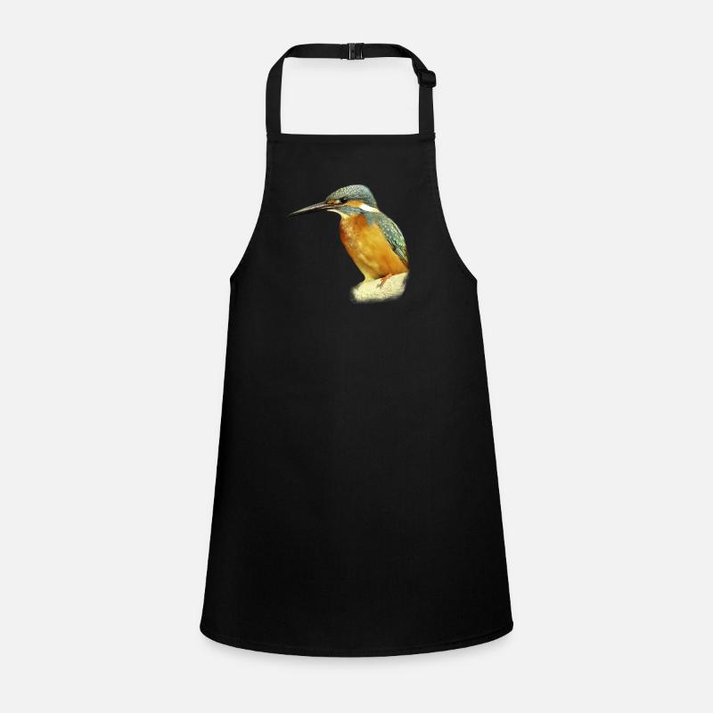 Kingfisher design illustration gift Children's Apron