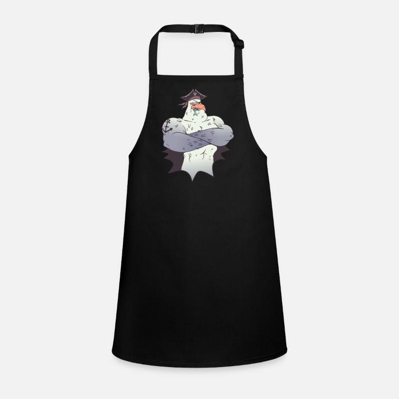 mouette pirate port maritime capitaine navire de mer Tablier Enfant