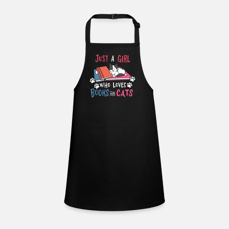Book Cat Books and Cats Children's Apron