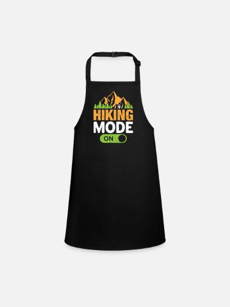 Hiking - Children's Apron - black - Front