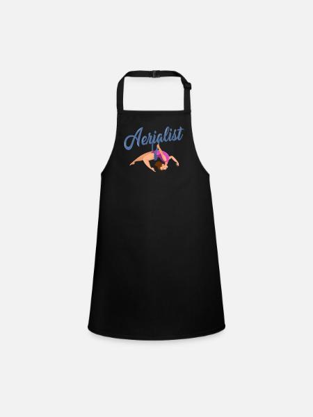Aerialer Dance, Aerialer Dance Airsports, Aerial - Children's Apron - black - Front