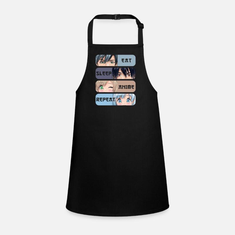 Eat Sleep Anime Repeat Children's Apron