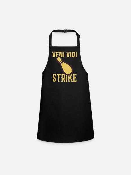 Bowling Pin Strike - Tablier Enfant - noir - Devant