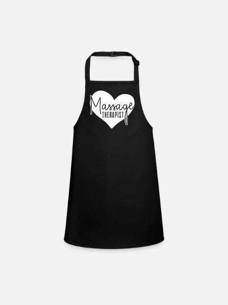Massage therapist massage therapy - Children's Apron - black - Front