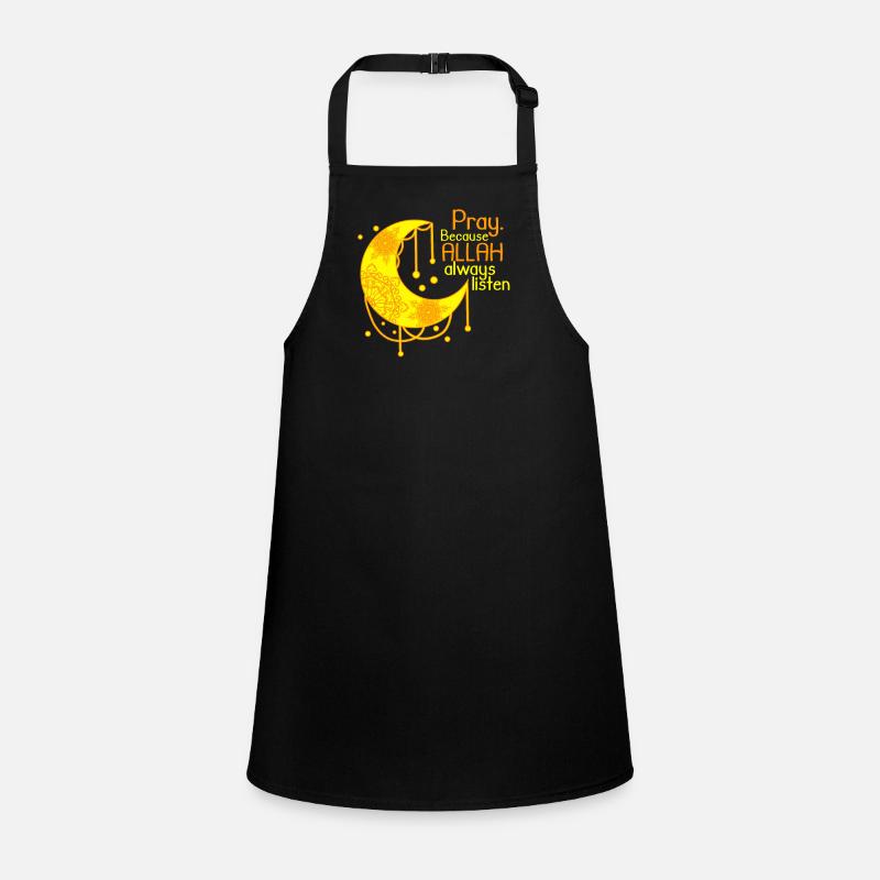 Islam Shirt Halbmond Spruch Allah Schürze für Kinder