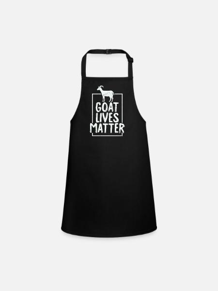 Goat Lives Matter - Tablier Enfant - noir - Devant