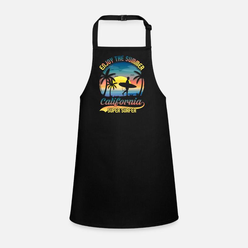 Design de plage de surf californien Tablier Enfant