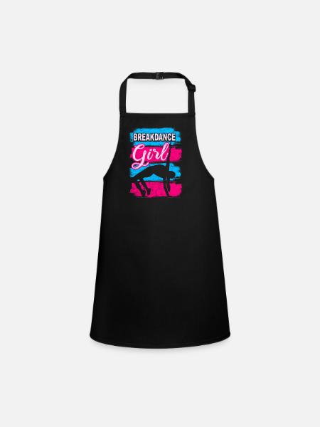 Tanz Tanzen Breakdance Mädchen - Children's Apron - black - Front