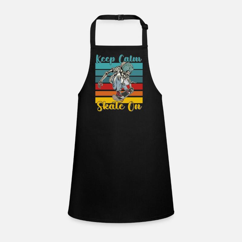 Keep Calm Skate on Skateboarding Children's Apron