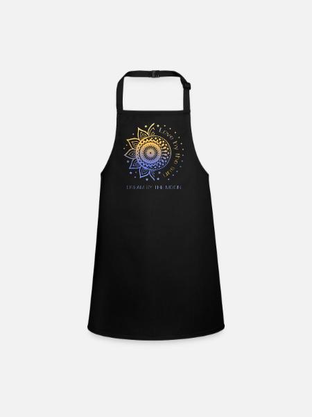 Love By The Sun Dream By The Moon Boho cadeau - Tablier Enfant - noir