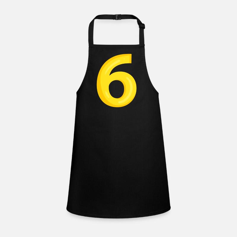 6 gelb Schürze für Kinder