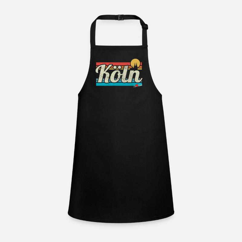 Köln Cologne Retro Vintage Surfer Kölner Karneval Schürze für Kinder