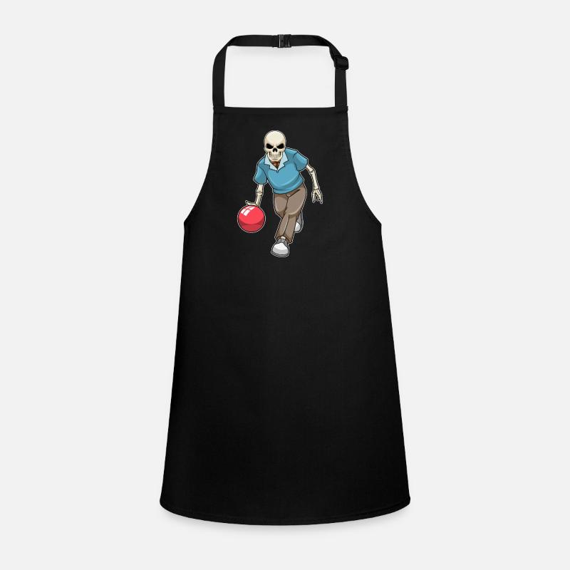 Skelett Bowling Bowlingkugel Schürze für Kinder