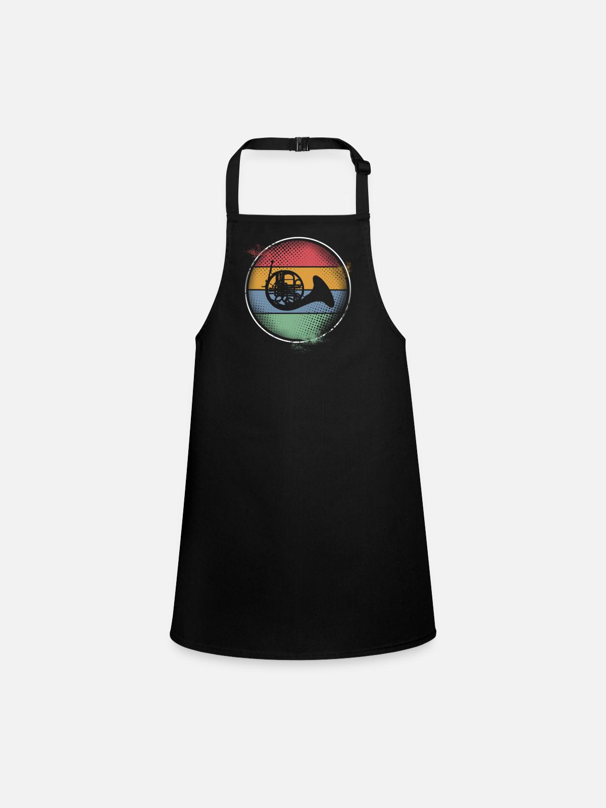Bugle - Children's Apron - black - Front