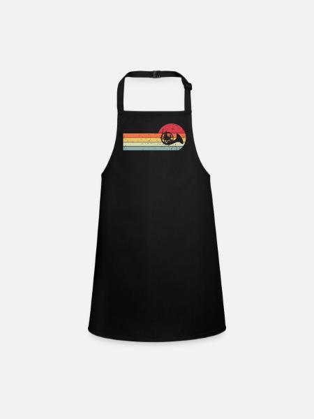 Waldhorn - Schürze für Kinder - Schwarz - Vorne