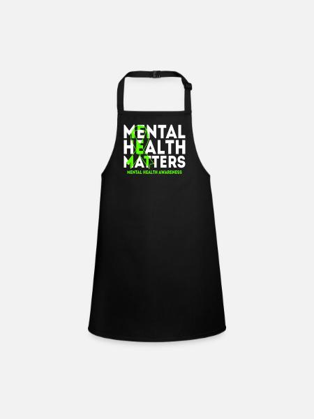 Mental health - Children's Apron - black - Front