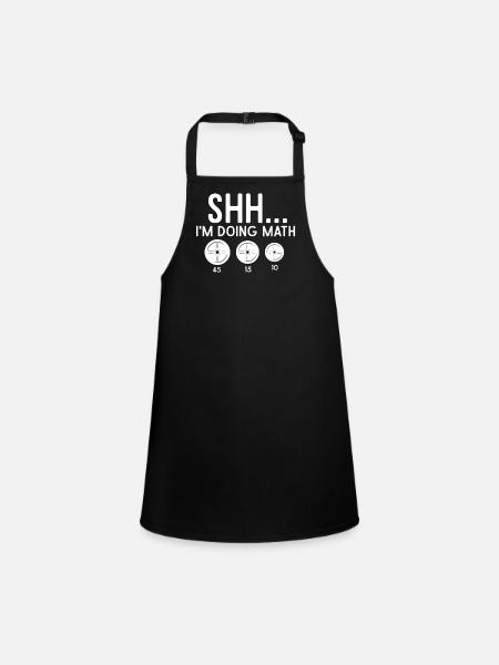 Training, training, fitness, gym - Children's Apron - black - Front