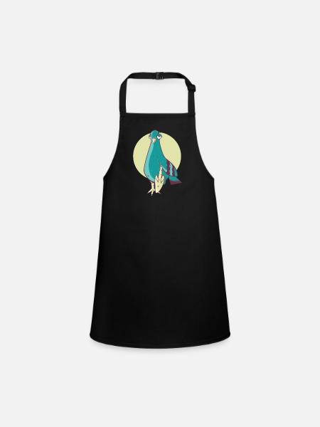 Ruhrpott carrier pigeon - Children's Apron - black - Front