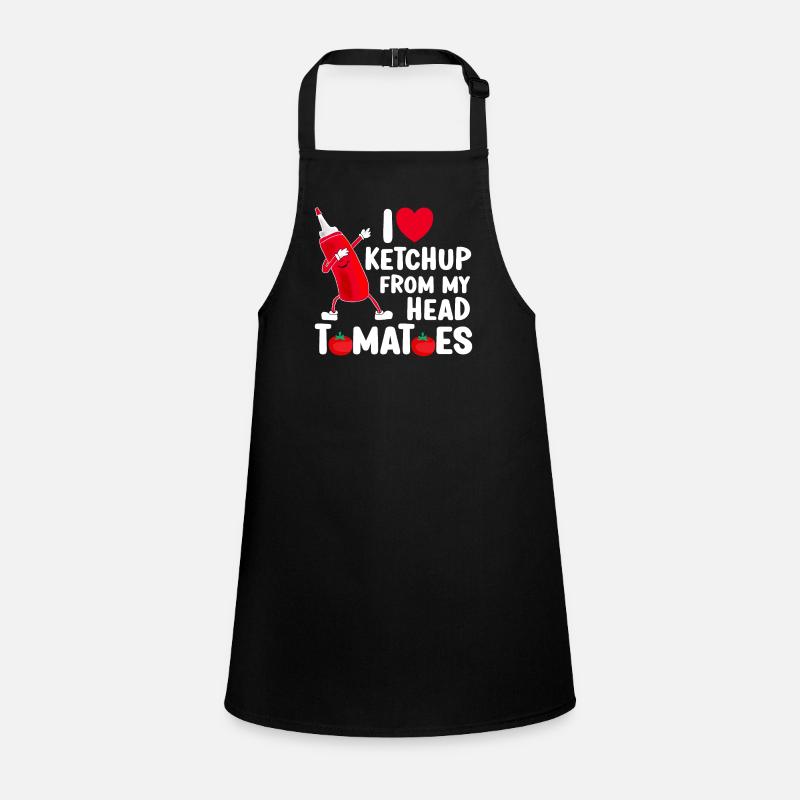 I Love Ketchup Schürze für Kinder