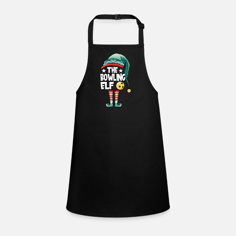 Christmas The Bowling Elf Costume Bowlers Bowling Children's Apron