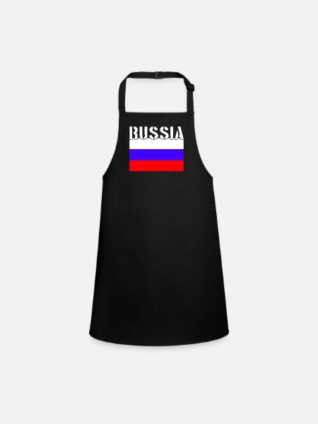 Drapeau de la Russie - Tablier Enfant - noir - Devant