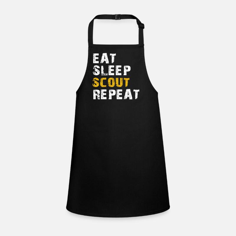 eat sleep scout Children's Apron