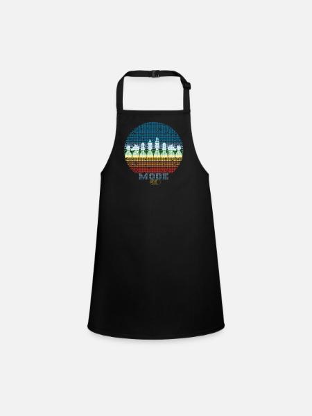 Chess Chess Chess Player Chess - Children's Apron - black - Front