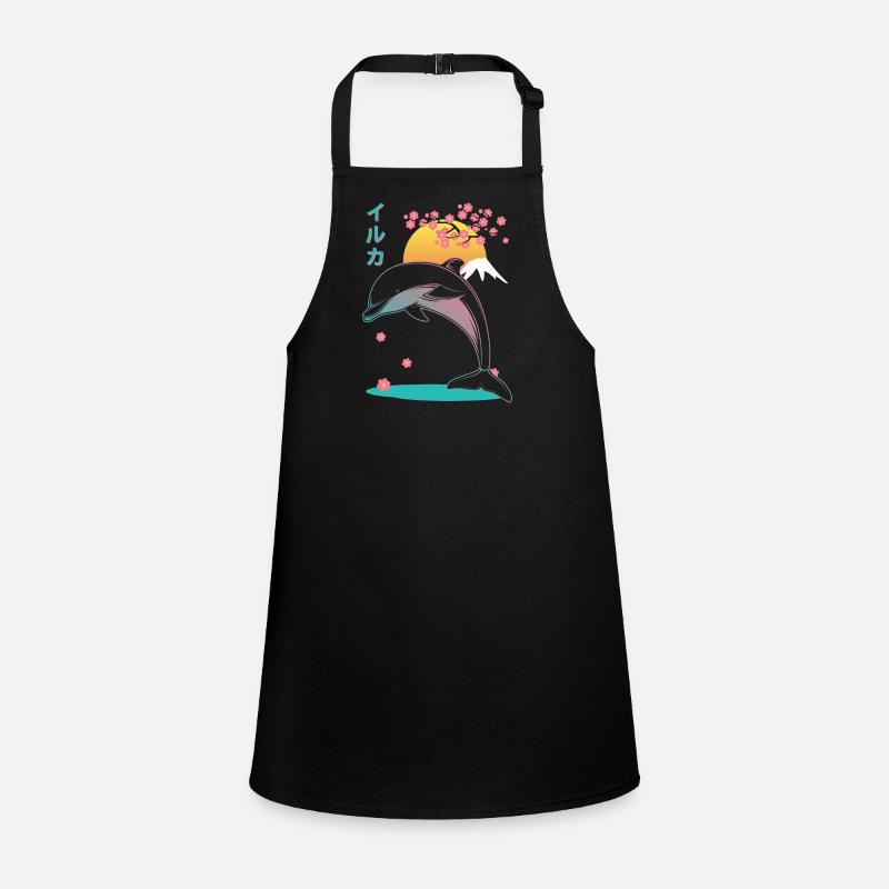 Delfin Japan Aesthetic Schürze für Kinder
