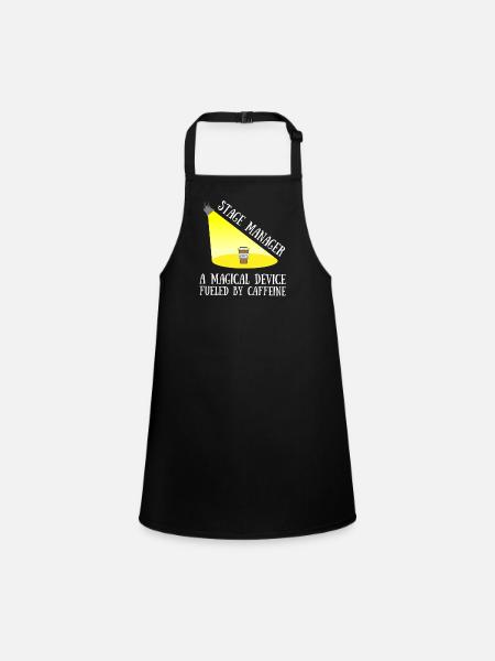Stage Director Crew & Stage Manager Theater - Children's Apron - black - Front