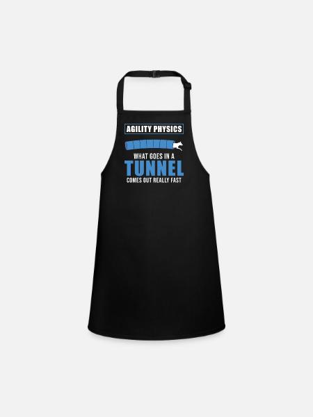 Dog Agility - Children's Apron - black - Front
