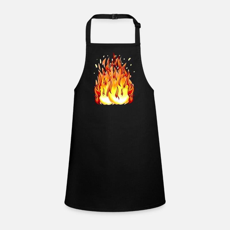 Fire Flame Fireball Inferno Burn Fire Children's Apron